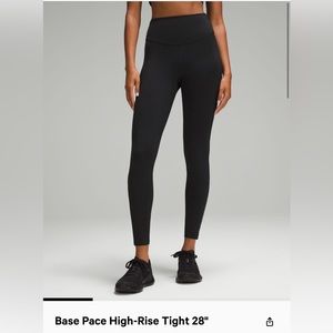 Lululemon Base Pace leggings, size 2